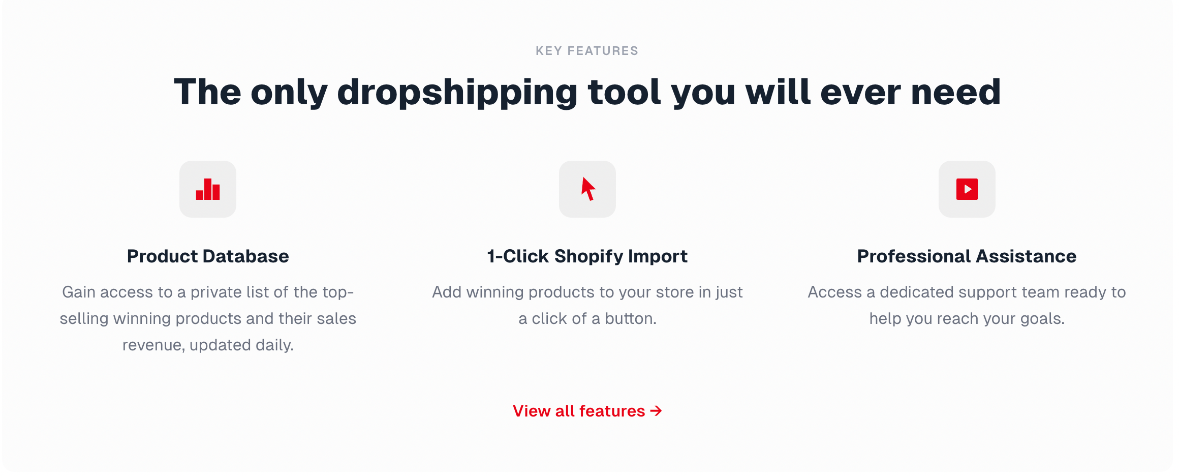 Find Top Winning Products to Sell Minimize product search time Import products in just one click Utilize AI to your advantage
